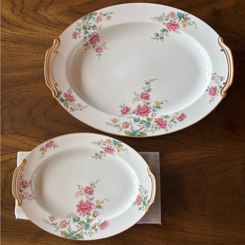 12” & 16” Noritake Japan Oval Serving Platter Set